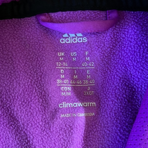 Purple M Adidas Sweatshirt ClimaWarm - Picture 3 of 5